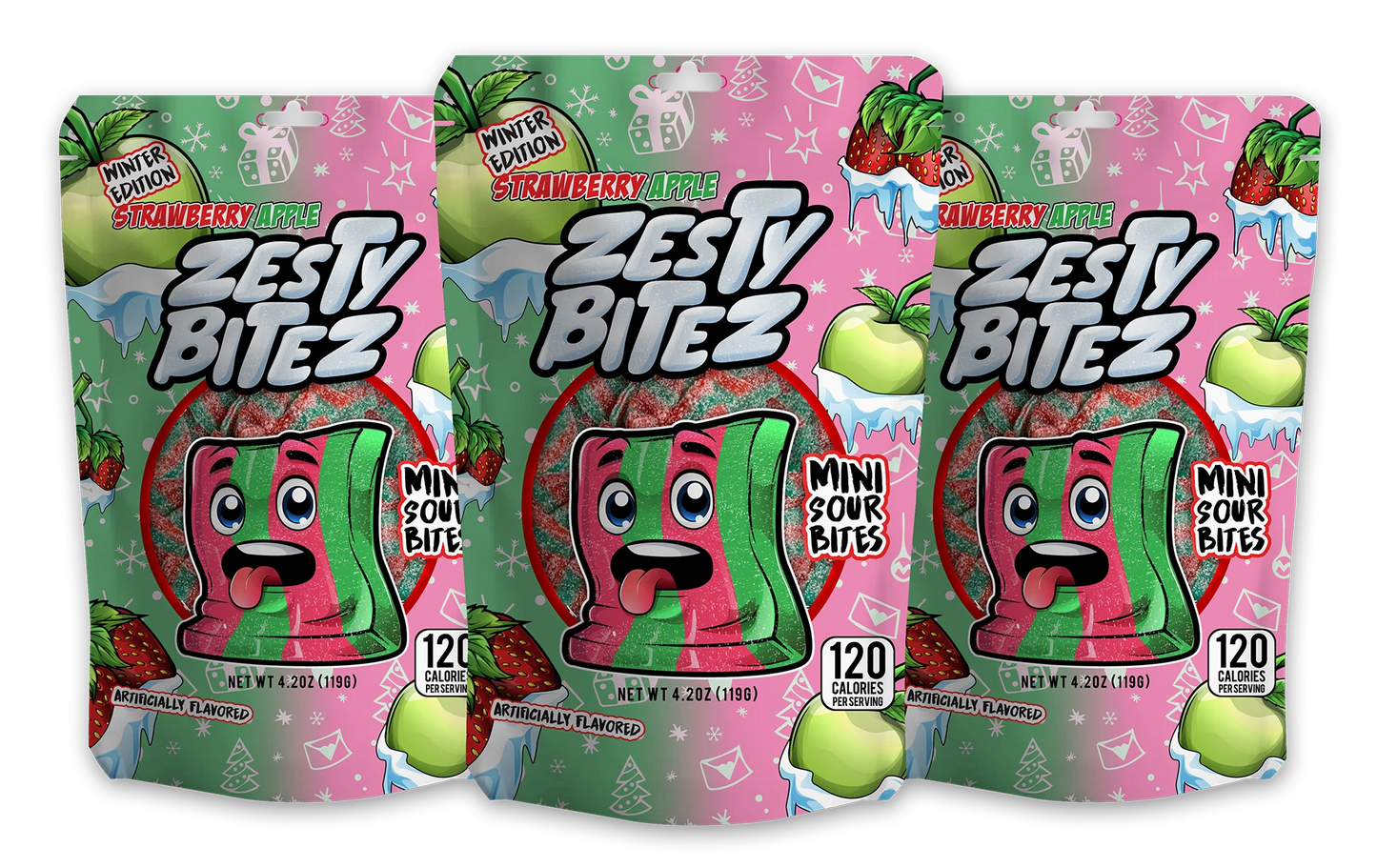 3 Pack Strawberry Apple